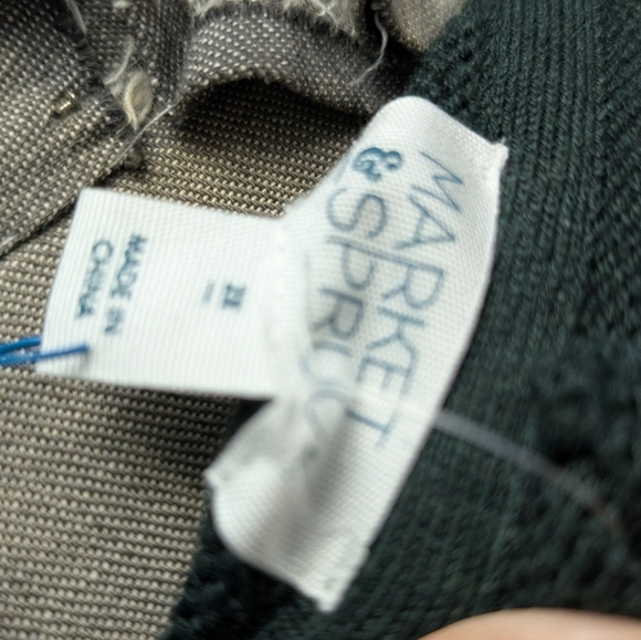 Market & Spruce stitch fix hunter green pull over knit sweater- sz 2X-NWTS - Picture 8 of 11